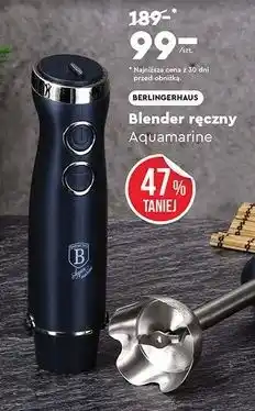 Biedronka Blender ręczny aquamarine Berlinger Haus oferta