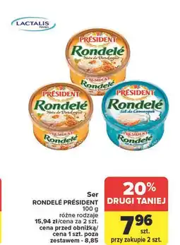 Carrefour Serek z solą camargue President Rondele oferta