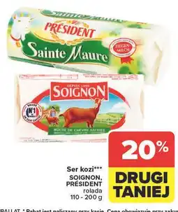 Carrefour Ser kozi dojrzewający sainte maure Soignon oferta