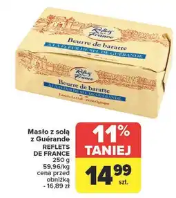 Carrefour Masło z solą guerande Reflets De France oferta