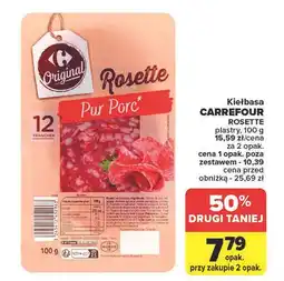 Carrefour Kiełbasa rosette Carrefour Original oferta