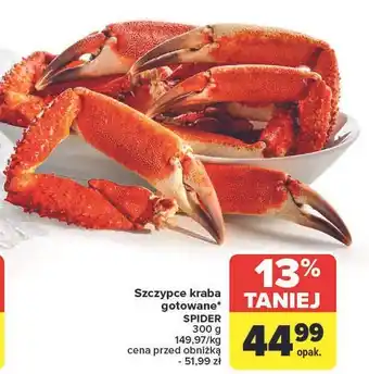 Carrefour Szczypce kraba gotowane oferta