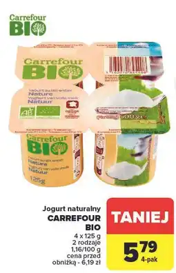 Carrefour Jogurt naturalny Carrefour Bio oferta
