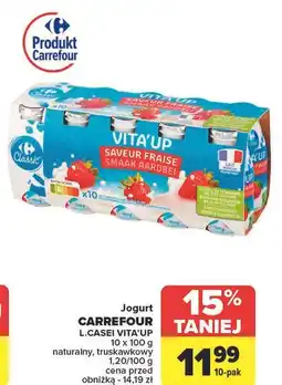 Carrefour Jogurty malinowe Carrefour Classic oferta