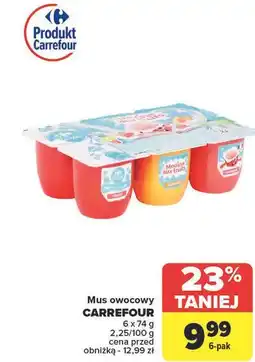 Carrefour Mus owocowy Carrefour oferta