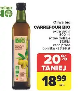 Carrefour Oliwa z oliwek pierwszego tłoczenia Carrefour Bio oferta