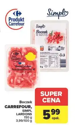 Carrefour Boczek lardons nature Simpl oferta