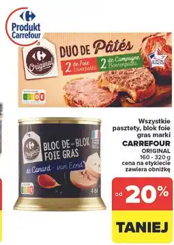 Carrefour Pasztet wątróbka wiejski Carrefour oferta