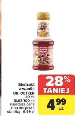 Carrefour Ekstrakt naturalny wanilia bourbon z madagaskaru Dr. Oetker Ze Świata Natury oferta
