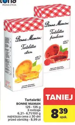 Carrefour Tartaletki z nadzieniem cytrynowym Bonne Maman oferta
