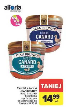 Carrefour Pasztet z kaczki Jean Brunet oferta