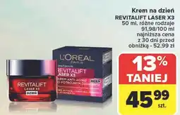 Carrefour Krem do twarzy na dzień L'oreal Revitalift Laser X3 oferta
