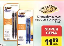 Carrefour Długopis żelowy original niebieskie Bic Gelocity oferta