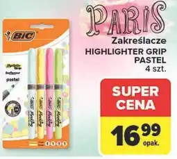 Carrefour Zakreślacze pastelowe Bic oferta