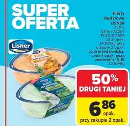 Carrefour Filety śledziowe w sosie koperkowym Lisner oferta