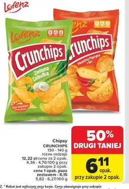 Carrefour Chipsy paprykowe Crunchips oferta