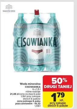 Carrefour Woda lekko gazowana Cisowianka oferta