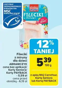 Carrefour Fileciki z miruny Abramczyk oferta
