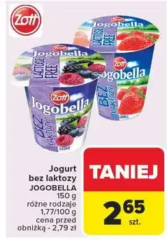 Carrefour Jogurt truskawkowy bez laktozy Zott Jogobella oferta