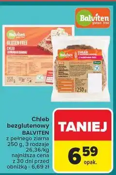 Carrefour Chleb z pełnego ziarna nasionami chia Balviten oferta