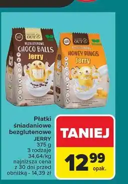 Carrefour Płatki śniadaniowe honey rings Jerry oferta