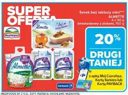 Carrefour Serek śmietankowy Hochland Almette oferta