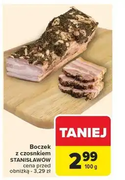 Carrefour Boczek czosnkowy rolowany Stanisławów oferta