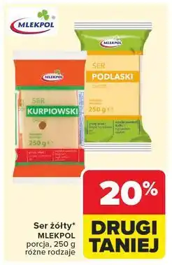 Carrefour Ser kurpiowski - kawałek Mlekpol oferta