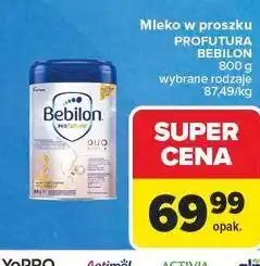 Carrefour Mleko 2 Bebilon Profutura Duo Biotik oferta