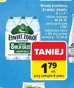 Carrefour Woda niegazowana Żywiec Zdrój oferta
