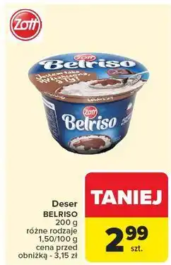 Carrefour Ryż na mleku czekoladowy Zott Belriso oferta