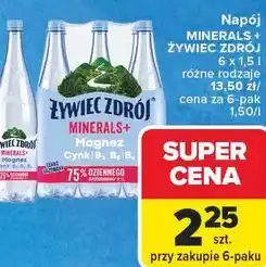 Carrefour Woda lekko gazowana Żywiec Zdrój Minerals+ oferta