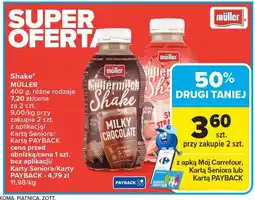 Carrefour Napój mleczny sunny strawberry Mullermilch Shake oferta