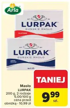 Carrefour Masło lekko solone Lurpak oferta