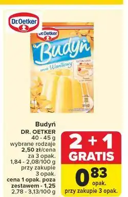 Carrefour Budyń waniliowy Dr. Oetker oferta