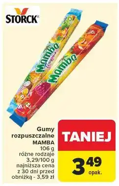 Carrefour Guma rozpuszczalna Mamba Tropics oferta
