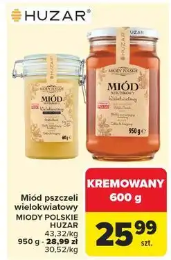 Carrefour Miód nektarowy wielokwiatowy kremowany Miody Polskie oferta