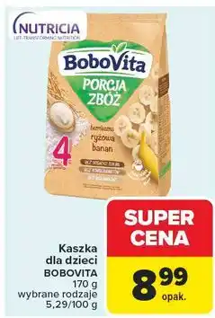 Carrefour Kaszka bezmleczna ryżowa banan Bobovita Porcja Zbóż oferta