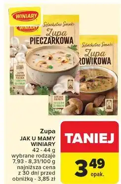 Carrefour Zupa borowikowa Winiary Szlachetne Smaki oferta