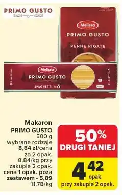 Carrefour Makaron spaghetti nr 6 Melissa Primo Gusto oferta