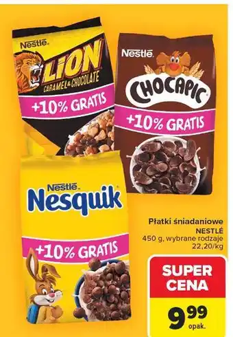 Carrefour Płatki śniadaniowe Lion oferta
