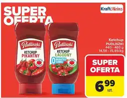 Carrefour Ketchup łagodny bez cukru Pudliszki oferta