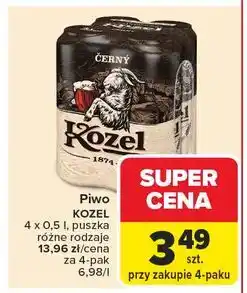 Carrefour Piwo Kozel Cerny oferta