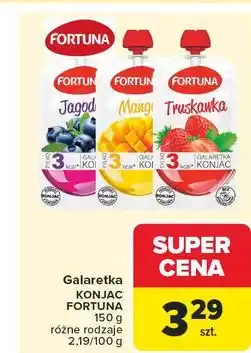 Carrefour Galaretka konjac jagoda Fortuna oferta