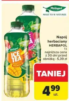 Carrefour Napój herbaciany malina Herbapol Ice Tea oferta