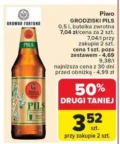 Carrefour Piwo pils Browar Grodzisk oferta
