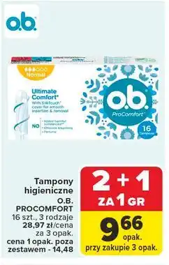 Carrefour Tampony normal O.b. Procomfort oferta
