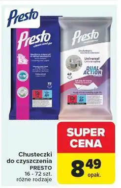 Carrefour Ściereczki dual action Presto Clean oferta
