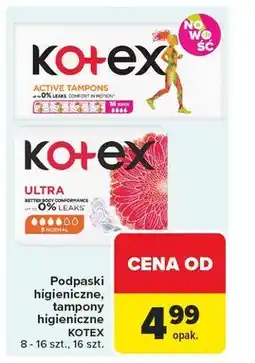 Carrefour Tampony active Kotex oferta