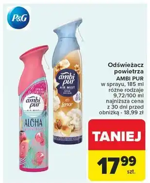Carrefour Odświeżacz powietrza lenor gold orchid Ambi Pur Freshelle oferta